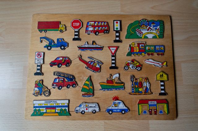 Puzzle madera para niños
