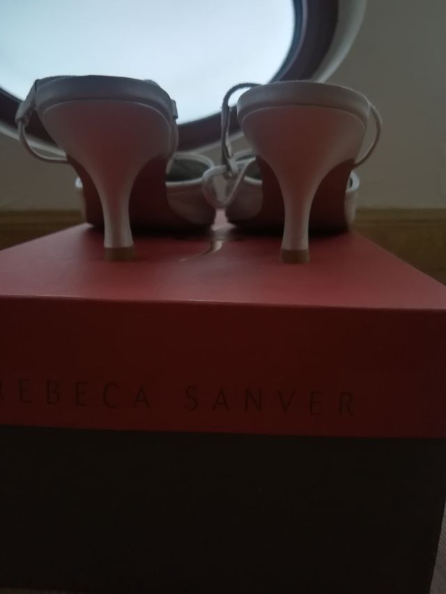 zapatos de novia de Rebeca Sanver de segunda mano por 20 EUR en