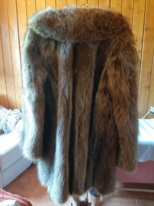 Abrigo de piel marmota