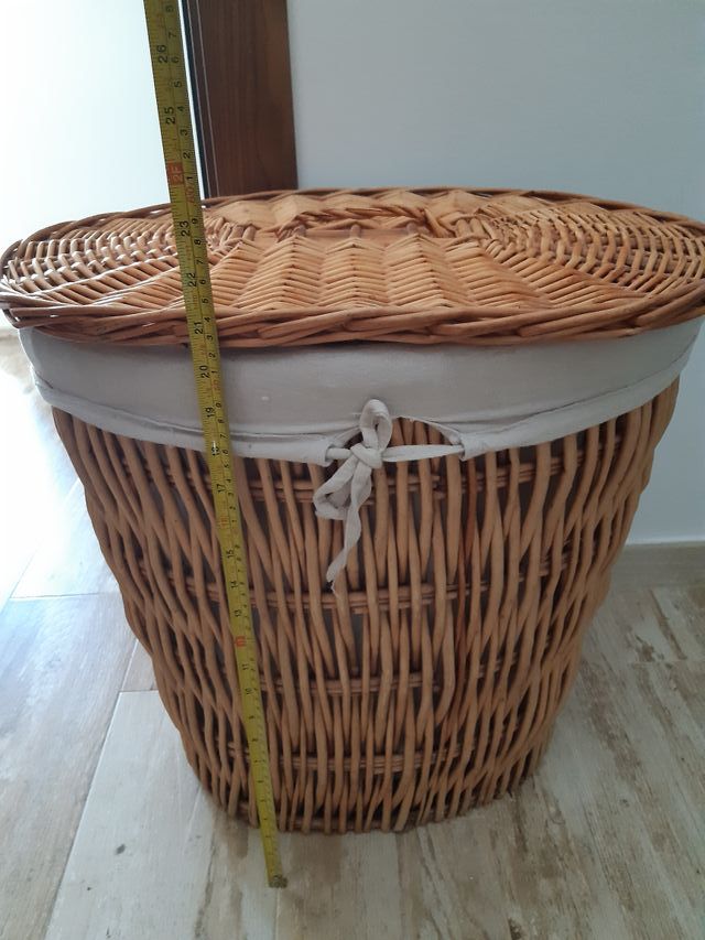 Cesto mimbre ropa de segunda mano por 30 € en Collbató en WALLAPOP