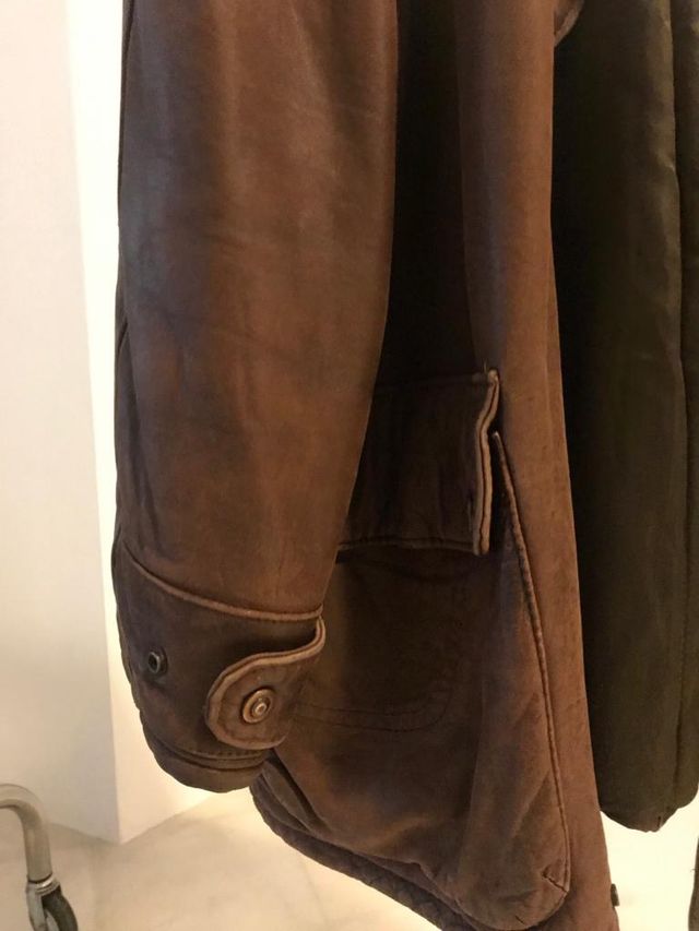 Abrigo cazadora cuero Ferrusola