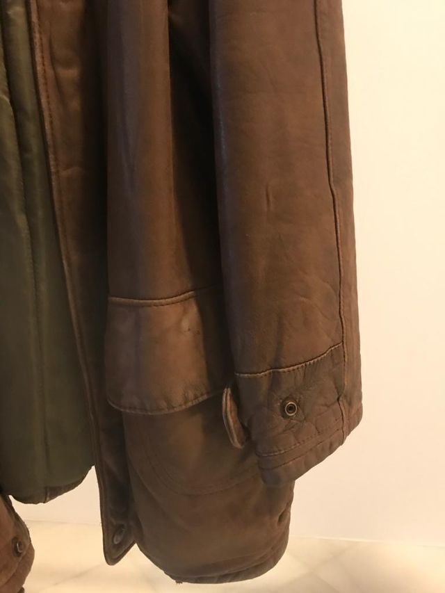 Abrigo cazadora cuero Ferrusola