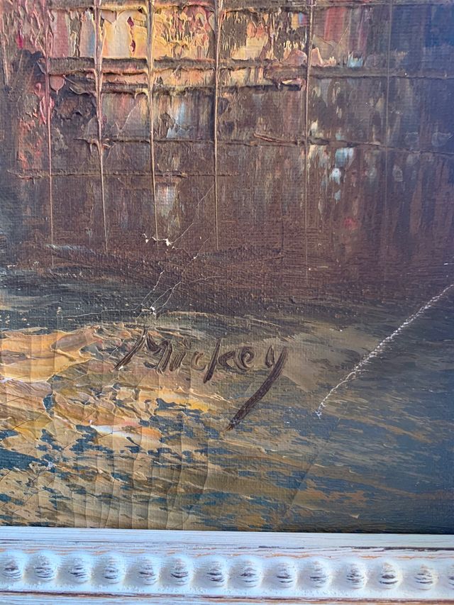 Precioso óleo enmarcado