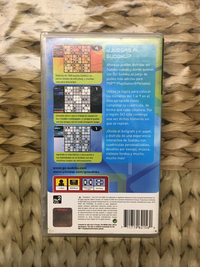 Juego PSP Go! Sudoku