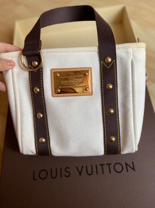 Bolso Lona Louis Vuitton de segunda mano por 250 EUR en Sabadell en WALLAPOP