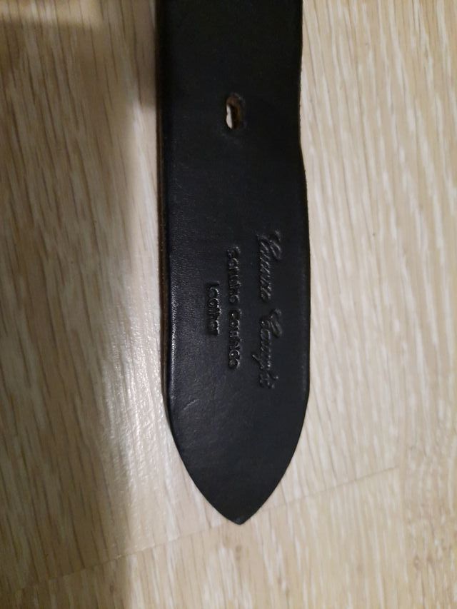 Cinturón piel negro