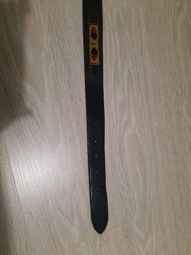 Cinturón piel negro