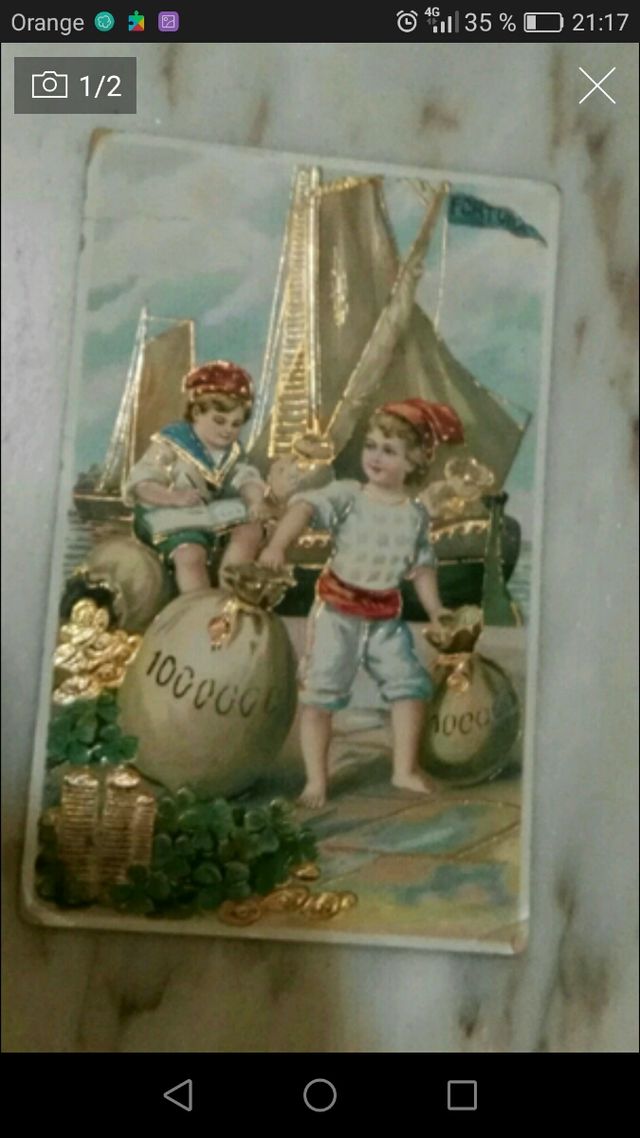 POSTAL ROMÁNTICA, precio a convenir