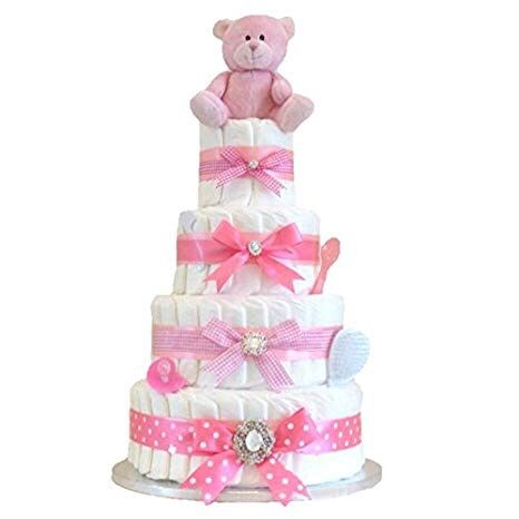 Se hacen tarta de pañales y cestas de bebés..