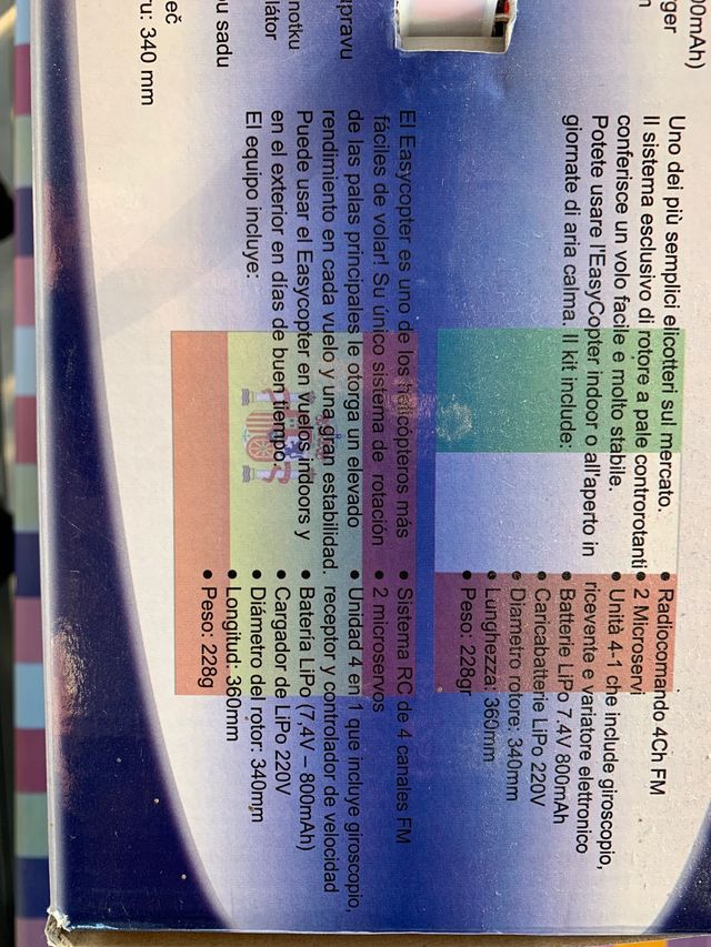 Helicóptero radiocontrol - Easy Copter V2