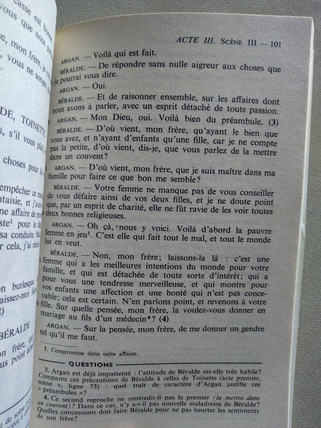 LE MALADE IMAGINAIRE (Molière)