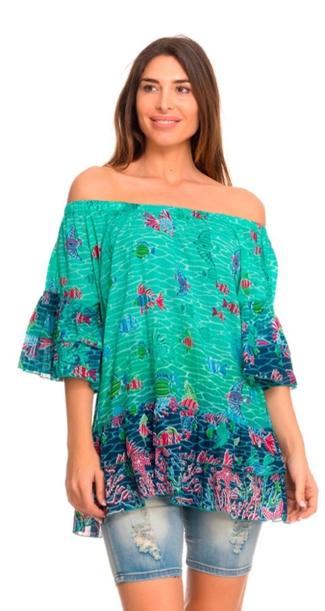 Blusa Verde Peace & Love