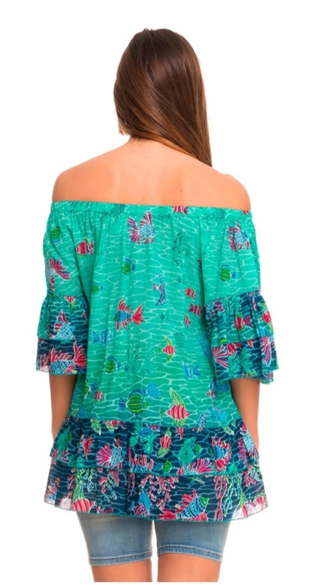 Blusa Verde Peace & Love