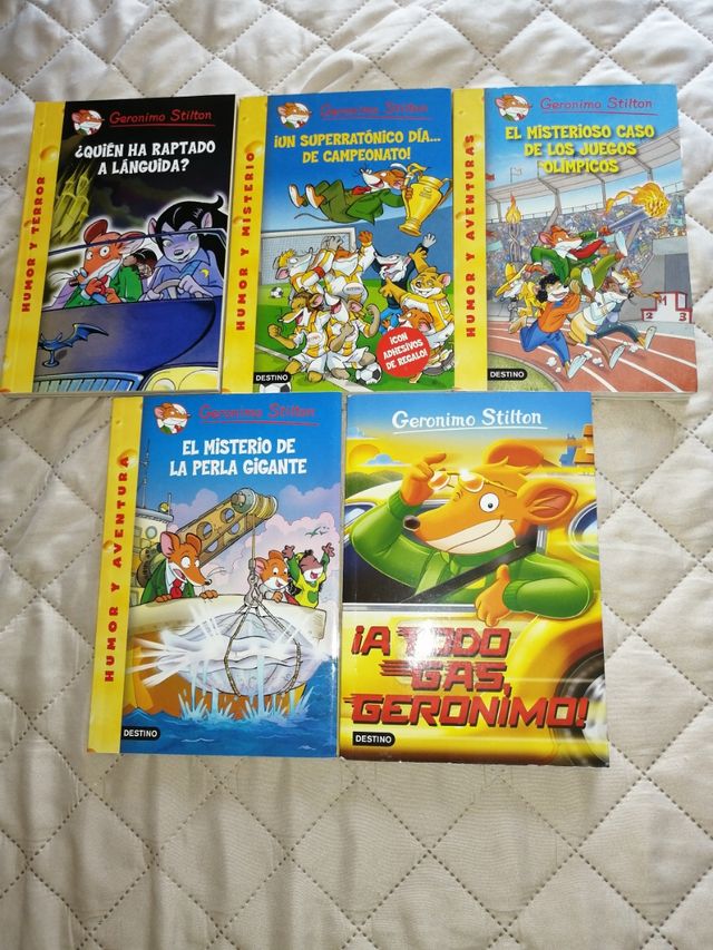 Ocasion!!! Lote de 5 libros de Geronimo Stilton