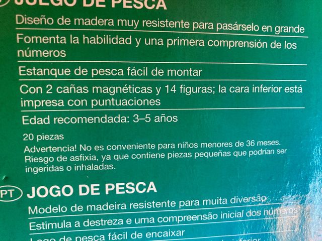 Juego de pesca imantado