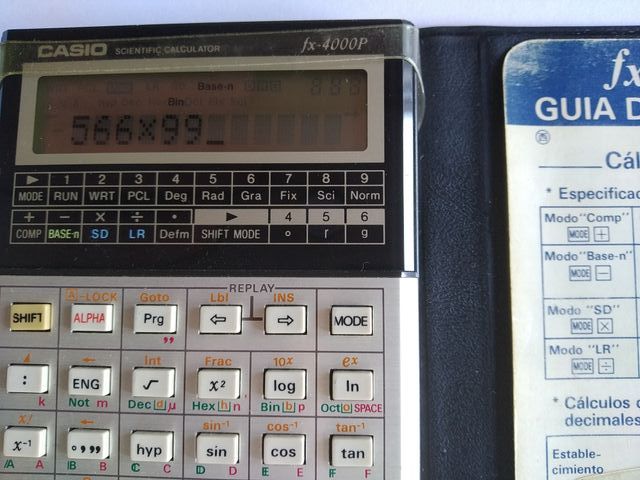 CALCULADORA CIENTÍFICA PROGRAMABLE CASIO FX 4000P