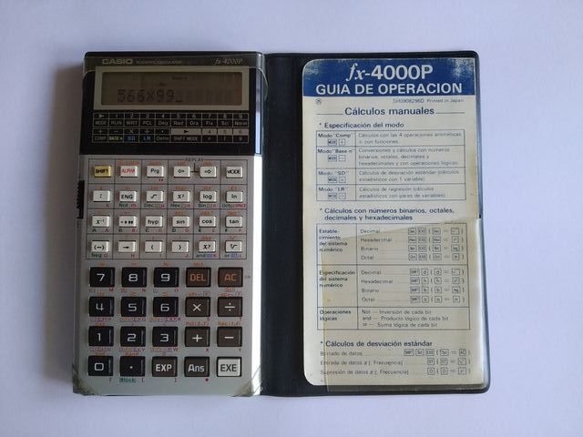 CALCULADORA CIENTÍFICA PROGRAMABLE CASIO FX 4000P