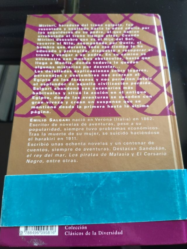 "La hija de los faraones" de Emilio Salgari