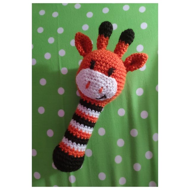 Sonajero Jirafa Amigurumi