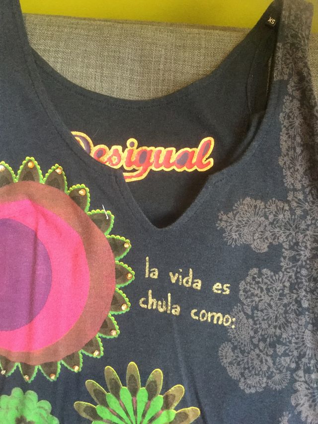 Vestido mini de Desigual con bajo asimetrico