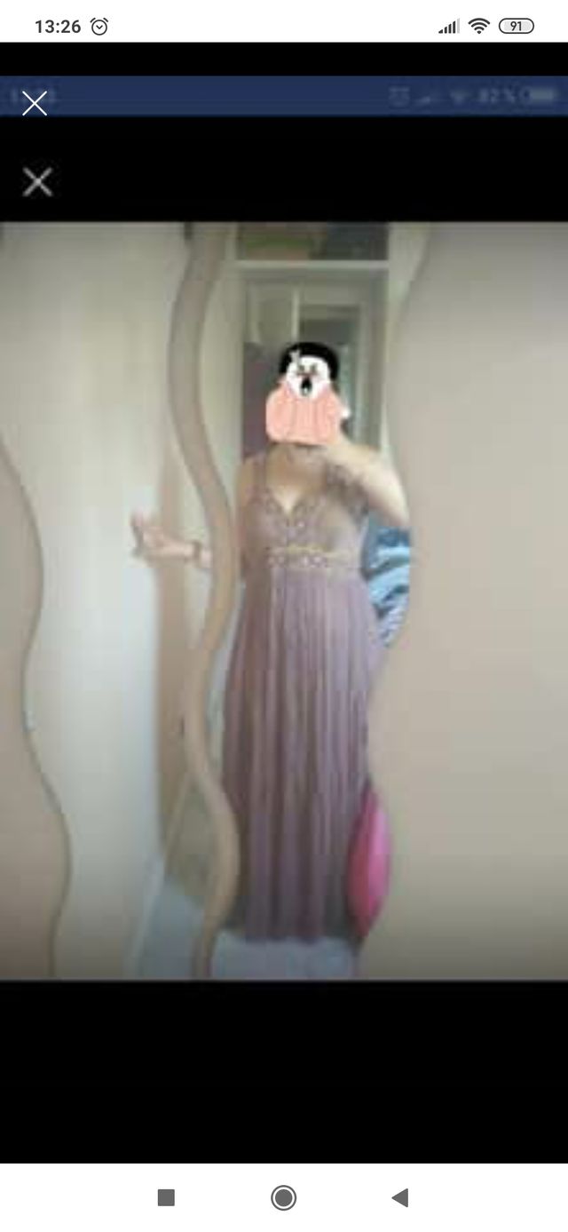 Vestido de fiesta Malva