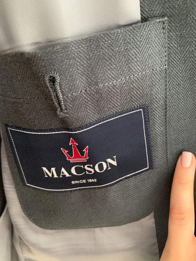 Americana lino hombre Macson 