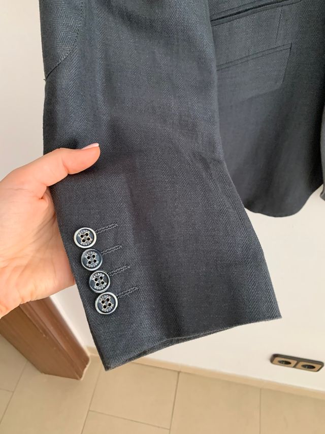 Americana lino hombre Macson 