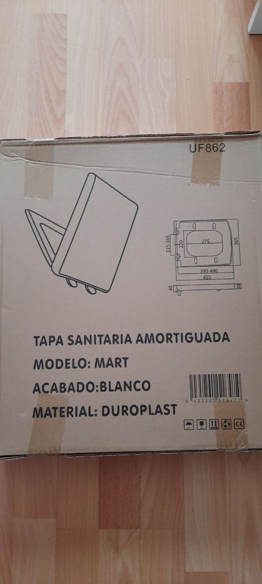 Tapa de baño amortiguada, NUEVA SIN ABRIR