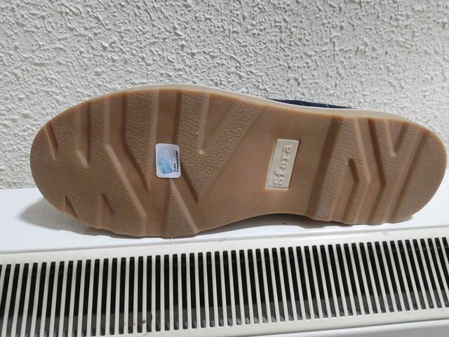 zapatos de ante azul marino, de sfera