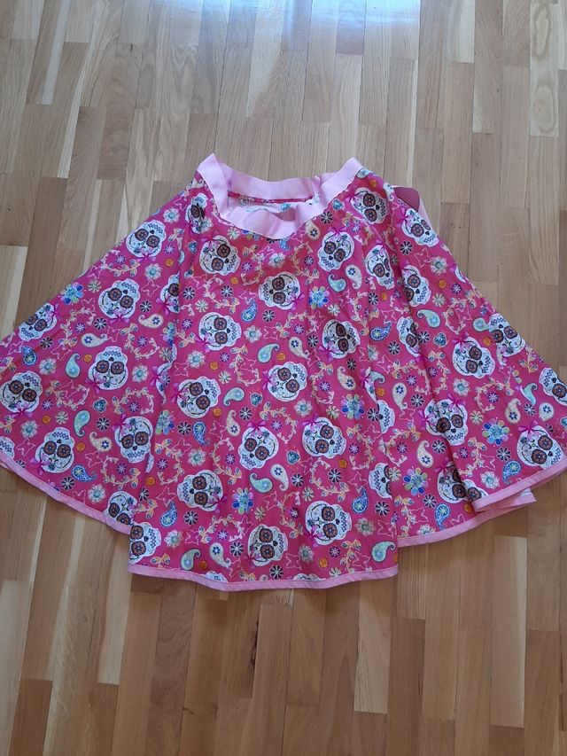 Falda evasé Catrina Mexicana