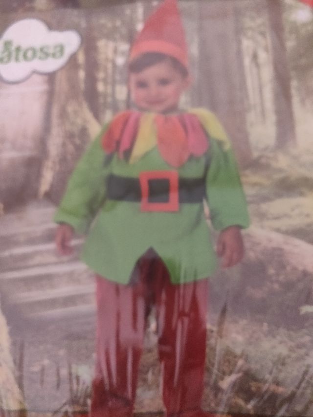 disfraz duende 12-24 meses