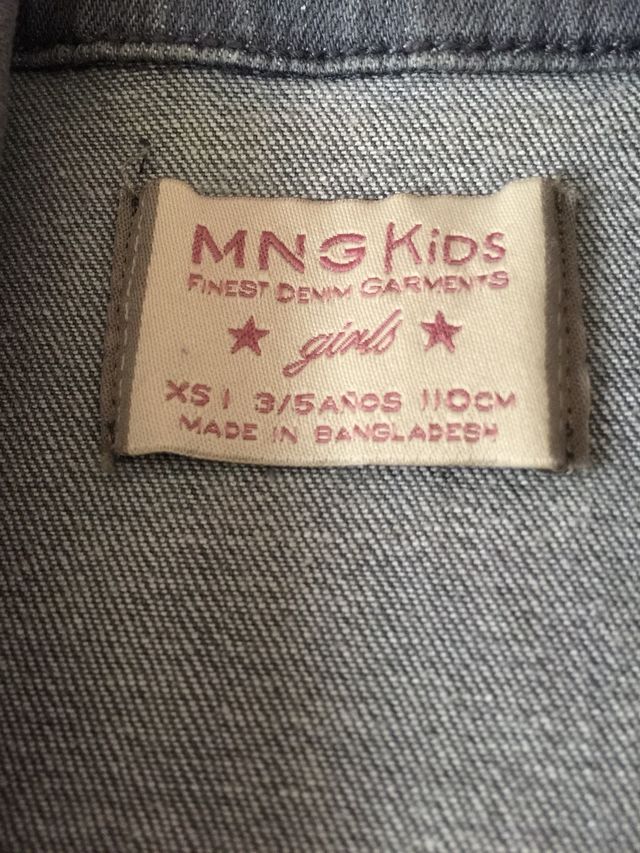 Chaleco Mango Kids gris