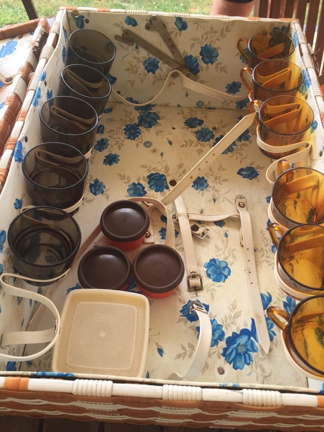 Cesta vintage picnic