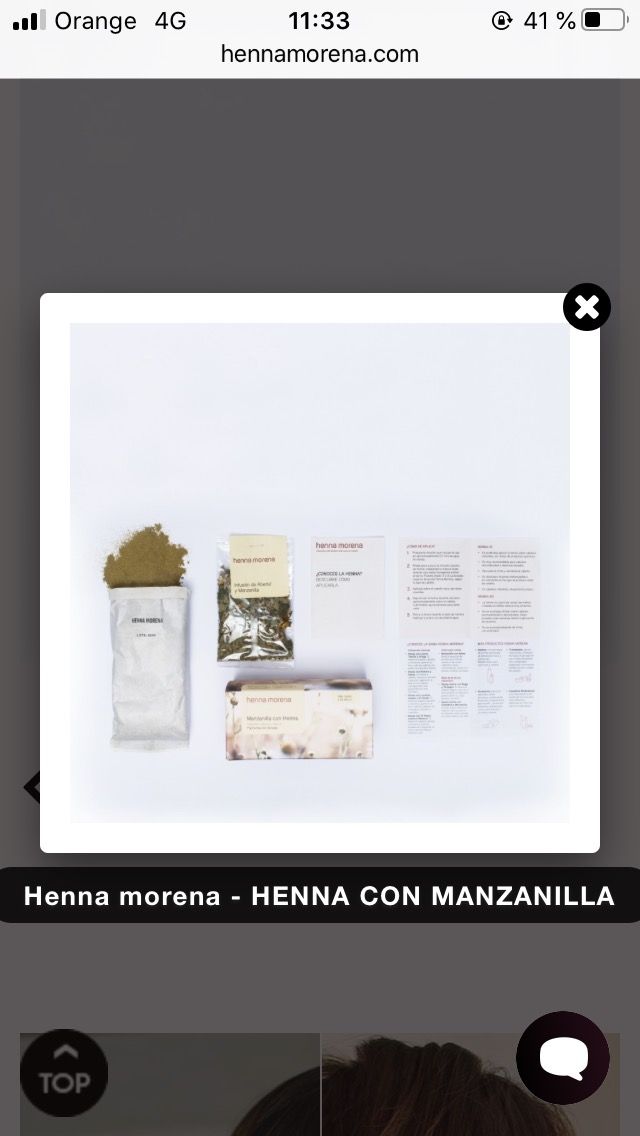 Vendo paquete de Henna sin abrir  para  rubios