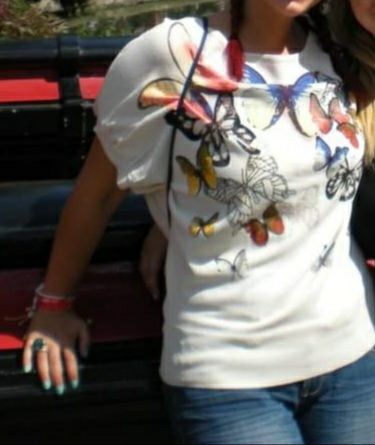 camiseta mariposas