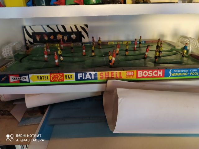 futbolín chapa antiguo