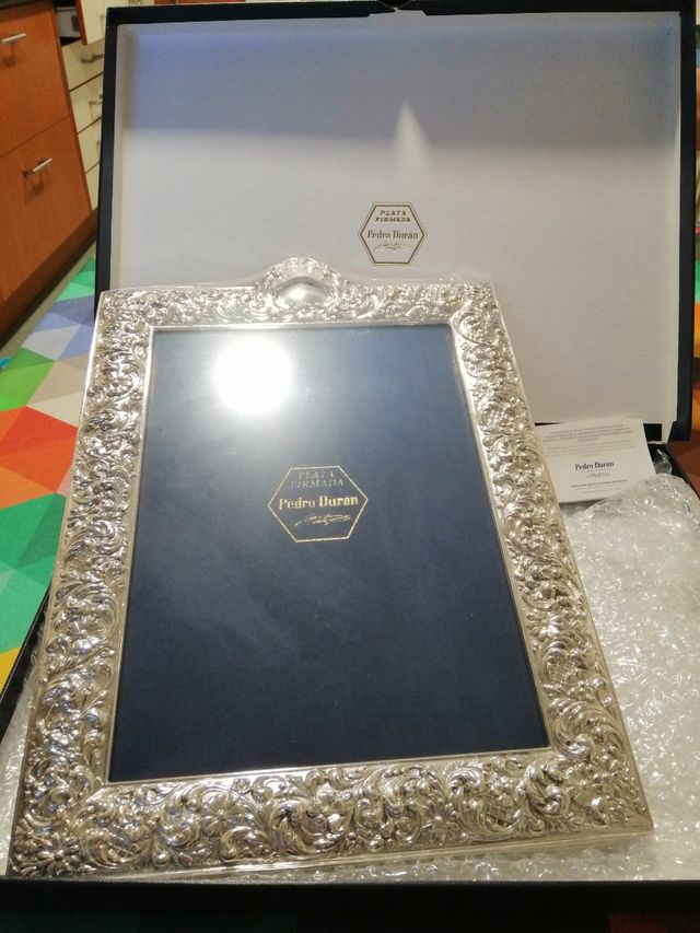 Marco de plata grabada de PEDRO DURÁN GRANDE