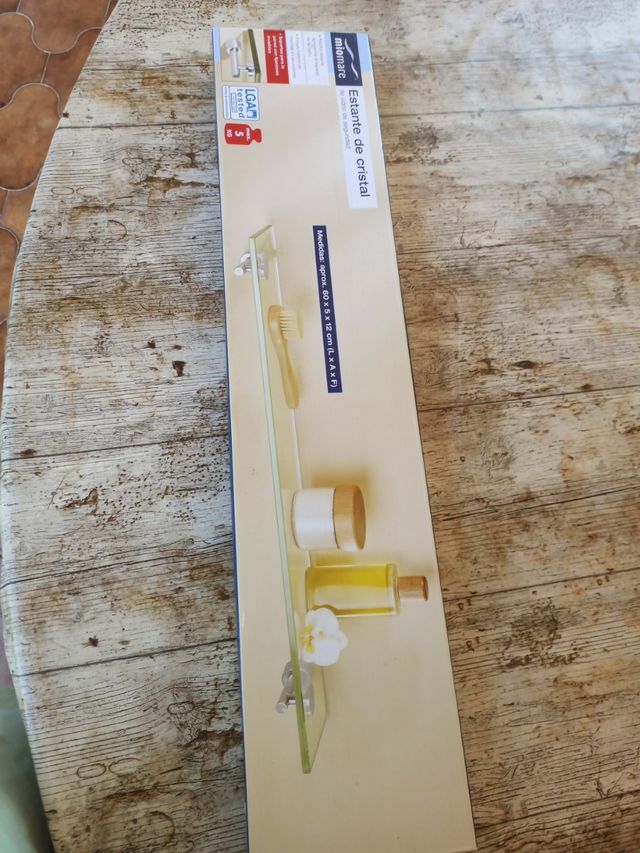 Estante de cristal para baño de segunda mano por 15 € en Villarreal en