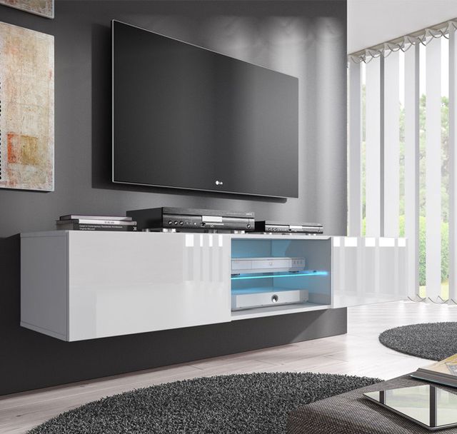 Mueble flotante moderno de tv para salon comedor de segunda mano por