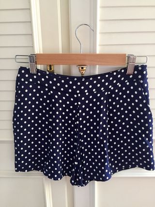 FALDA PANTALÓN LUNARES - Negro / Crudo | ZARA España