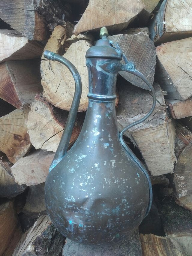 Tetera antigua arabe cobre 45cm