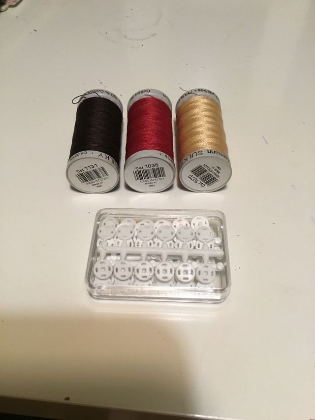 Kit costura 3 hilos bordar a máquina sulky