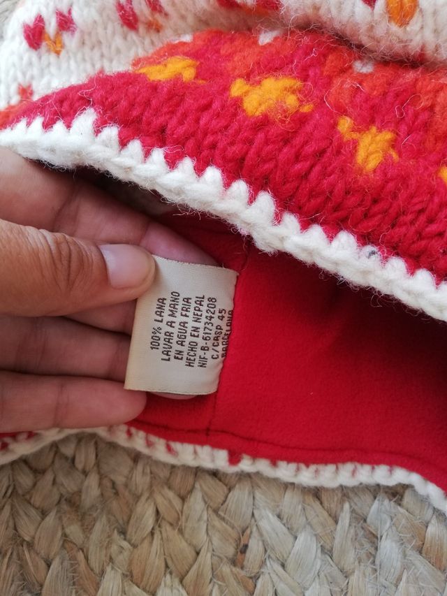 Gorro de lana y forro polar