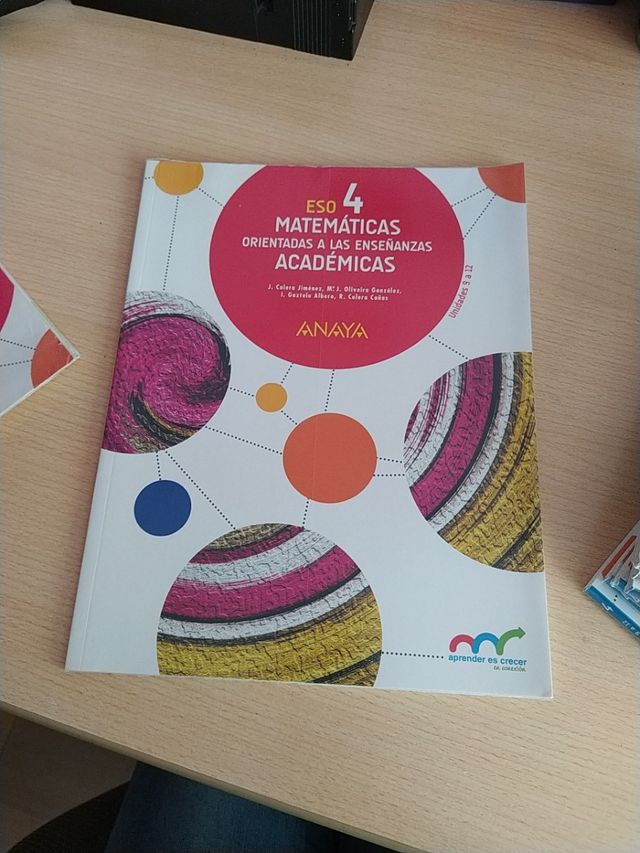 Libro Matematicas Academicas 4 Eso Anaya – Conocimientos Generales