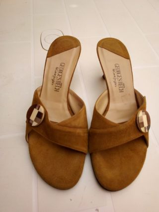 Sandalias tacon.el corte ingles de segunda mano por 5,5 EUR en Llíria en  WALLAPOP