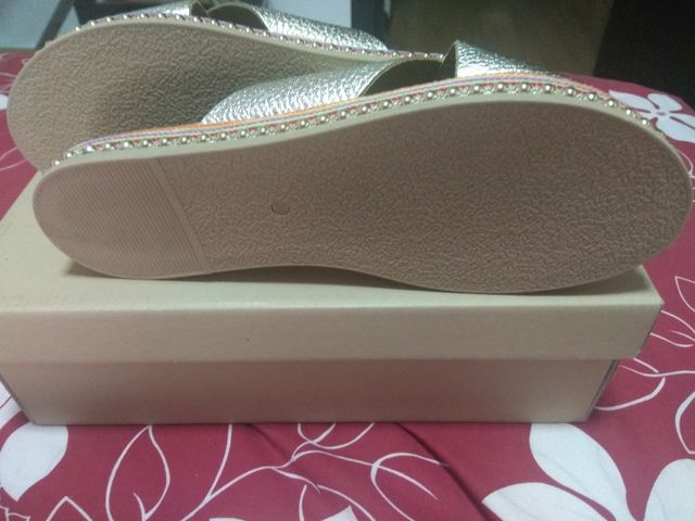 Sandalias Fosco doradas talla 38 nuevas.