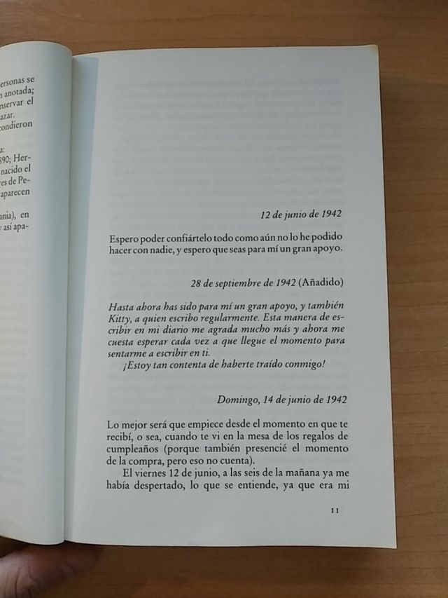 Libro "El diario de Ana Frank"