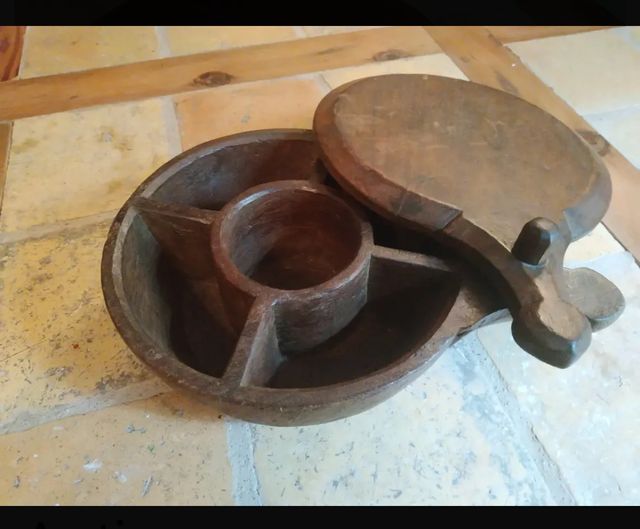 Antiguo Cuenco de madera