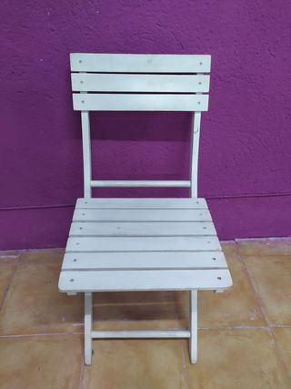silla plegable madera blanco segunda mano silla plegable madera blanco segunda mano