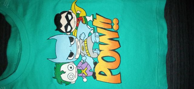 Camiseta pintada a mano,superhéroe /villano